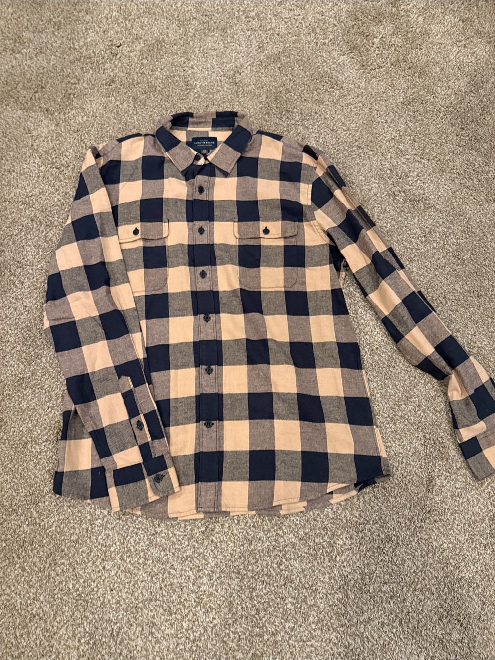 Buffalo Plaid Long-Sleeve Shirt - Black & Tan